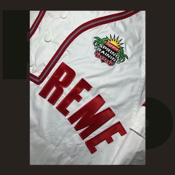 Supreme Snap-Off Sleeve L/S Baseball Top (Large) - Picture 3 of 4